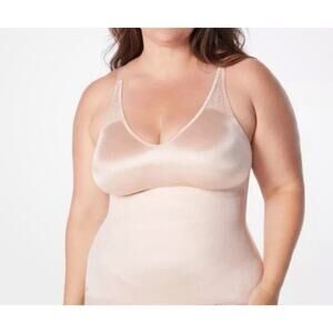 RUBY RIBBON PIN UP CAMI #3055 size 48 Pale Nude New